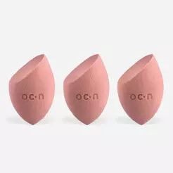 Kit Esponjas de Maquiagem Flat Blend Rosa Oceane