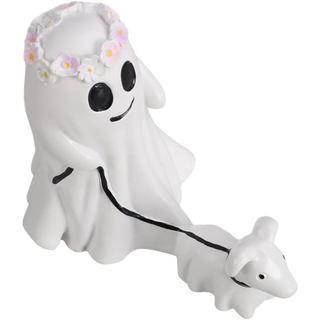 Estátua de Cão Fantasma DONGKER, Decoração de Cão Fantasma de Resina para Halloween, Adiciona Ambiente Festivo para Deco