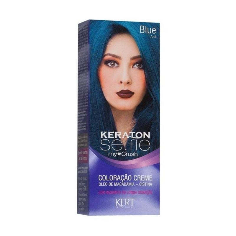 Coloração Permanente Keraton Selfie My Crush Blue 50g