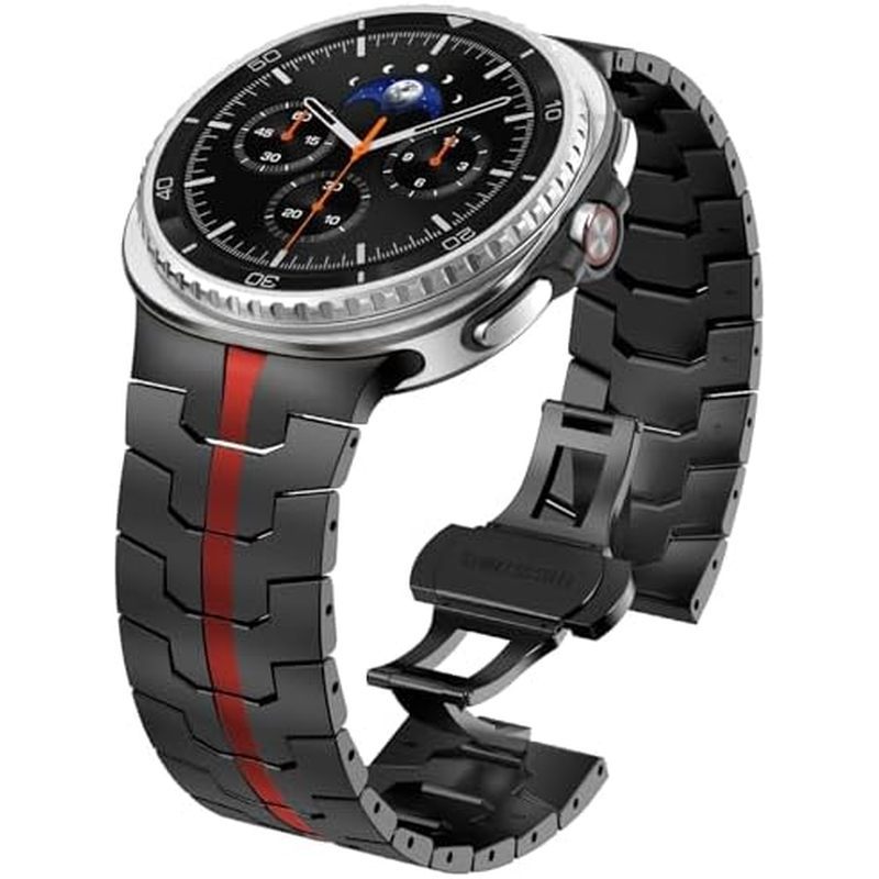 Pulseira De Titânio Robusta VeveXiao Compatível Com Samsung Galaxy Watch 8 Pulse
