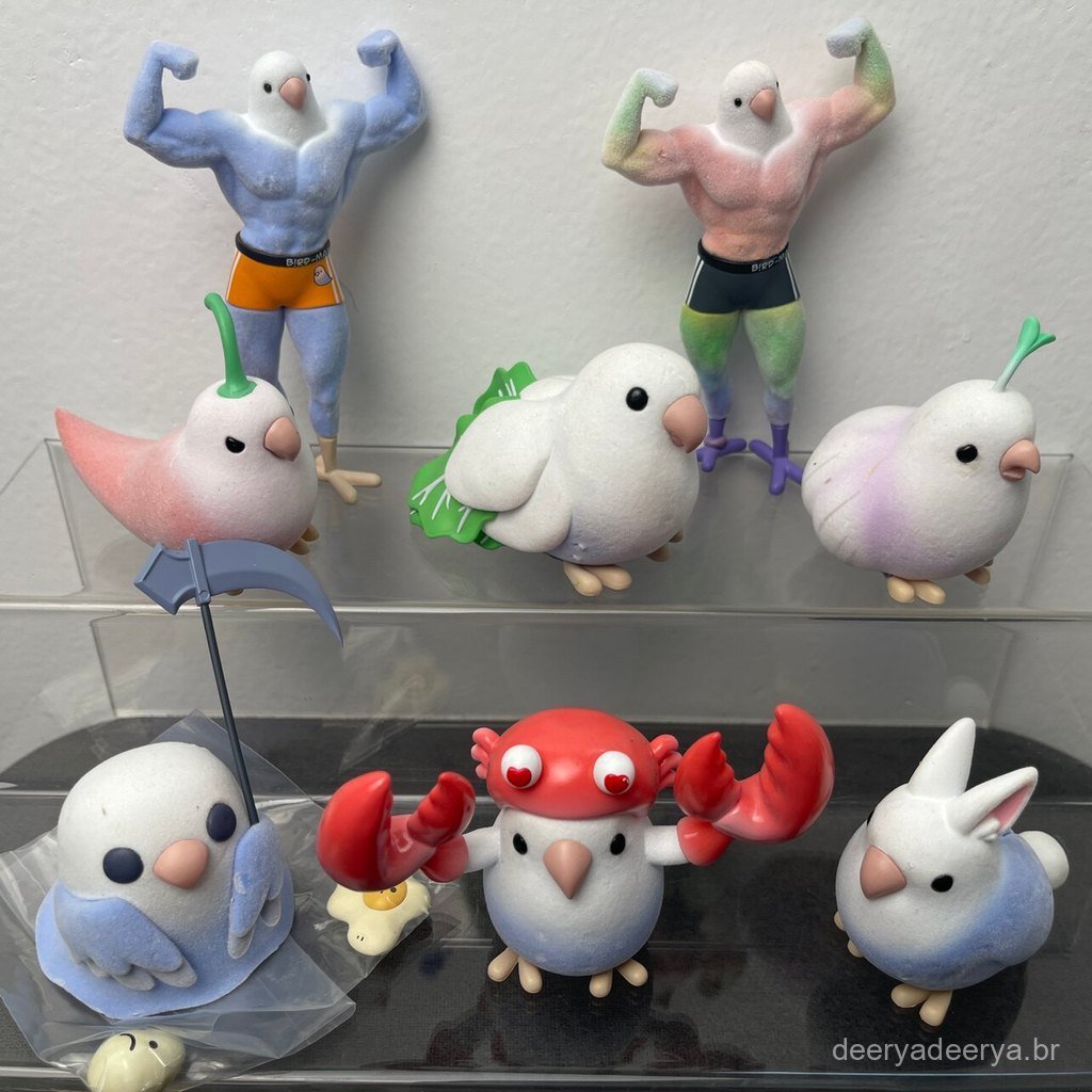 Nova série de brinquedos soltos em formato de pássaro e bola de taro, caixa surpresa, figura de pássaro de brinquedo mod