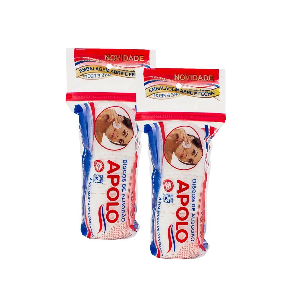 Kit 2 Discos de Algodão Apolo com 35g