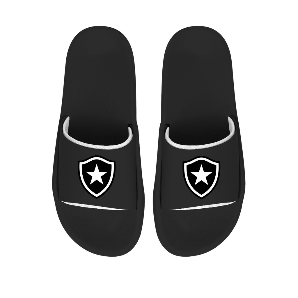 Chinelo Slide Botafogo Masculino Feminino Confortável Antiderrapante Leve Casual Macio