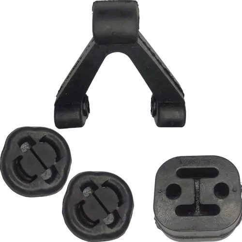 Kit 4 Coxim Borracha Escapamento Gol Parati Saveiro G3 G4 G5