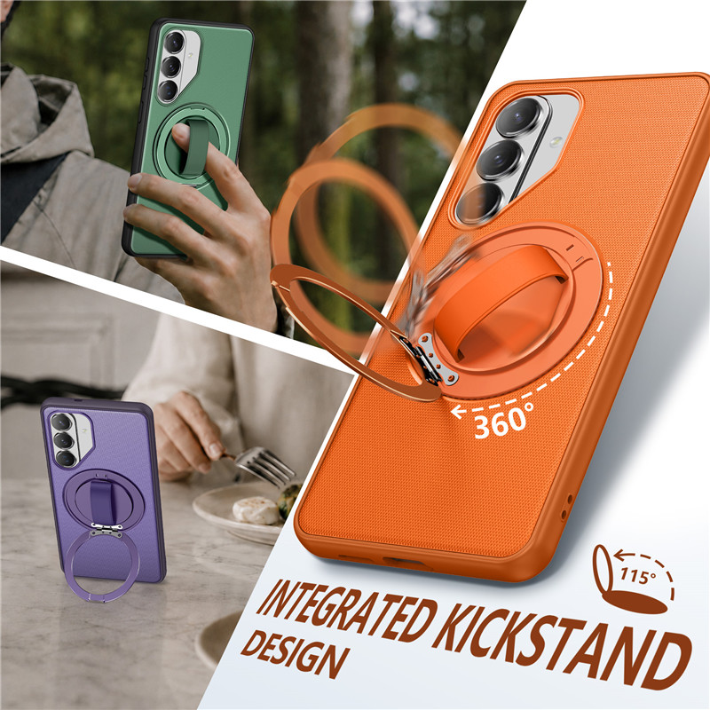 Capa De Telefone Com Suporte Giratório De Anel Para Samsung S26 S25 S24 Ultra/Plus A57 A56 A37 A36 A27 A26 A17 A16 A07 P