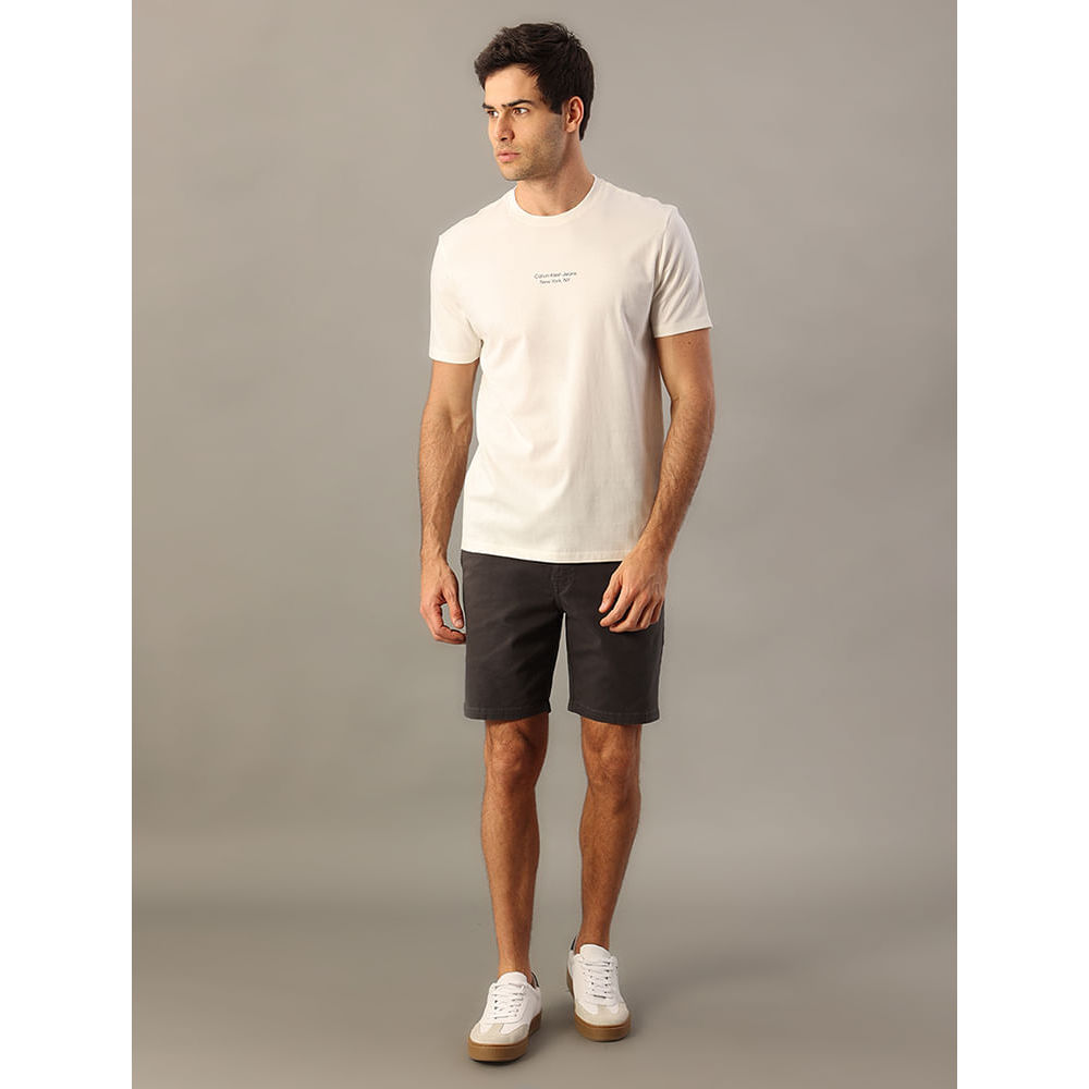 Imagem Camiseta Manga Curta Logo Calvin Klein Jeans Ny - Off White