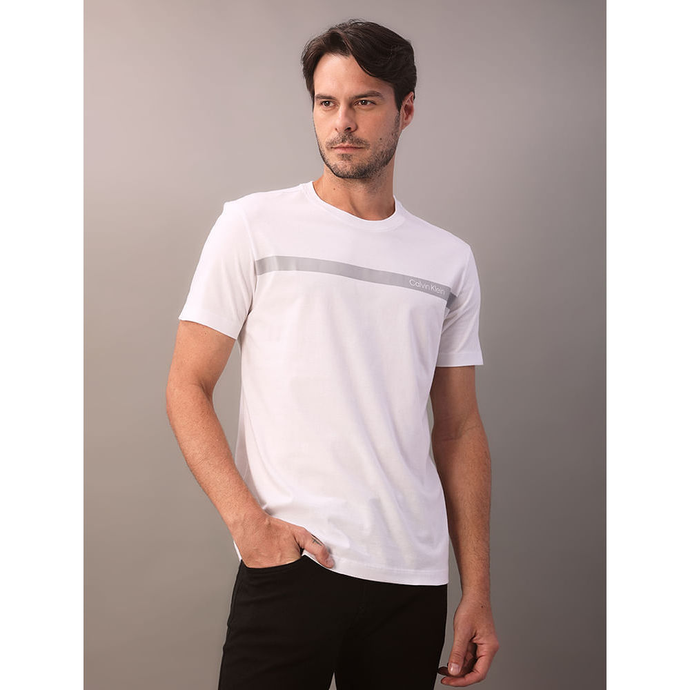 Imagem Camiseta Masculina Palito Gel - Branco 2
