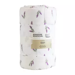 Edredom Queen Size Essencial Lavanda Toque 250 Fios Microfibra Macio Suave Quente Cobertor Cama Box Inverno Quarto Casal