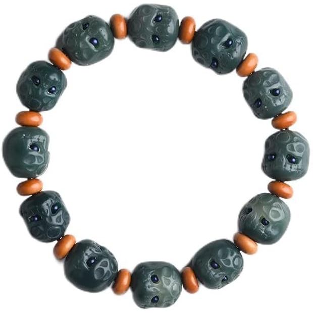 Acessório de Meditação que Traz Boa Sorte, Acessório Pessoal, Ornamento Artístico, Pulseira de Moda Esculpida em Raiz de