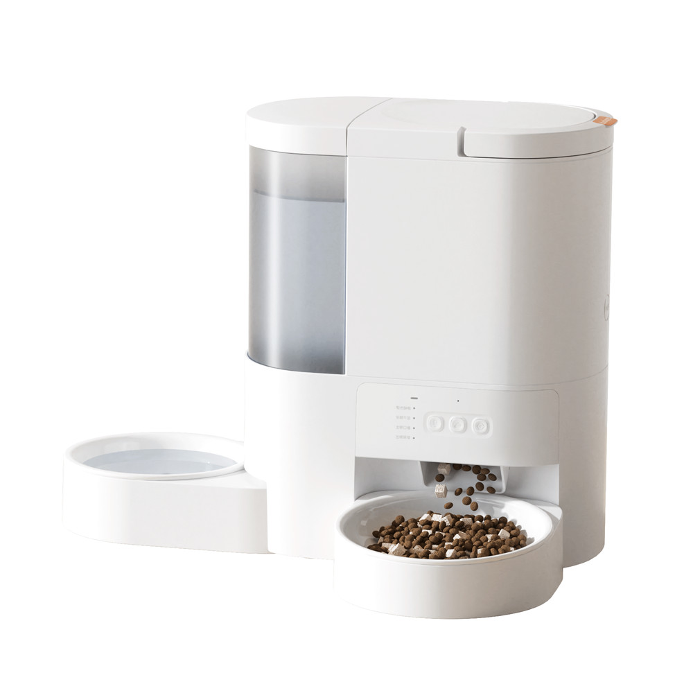 Newpet 2 em 1 Bebedouro Com Comedouro Automático Alimentador Pet Cachorros Gatos Alimentador com 2.4G/5G Wi-Fi  tuya app
