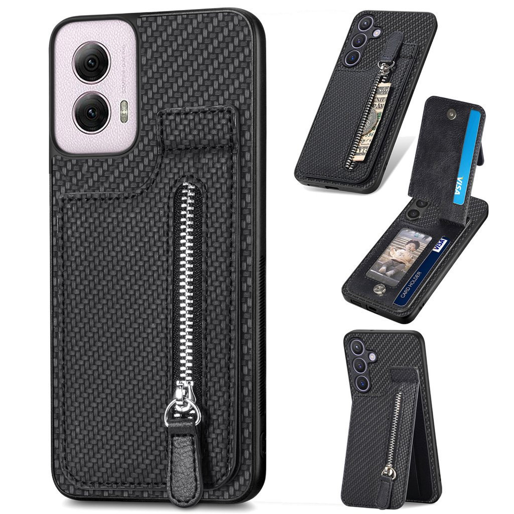 Capa à prova de choque com função de slot para cartão para Motorola Moto G86/G56