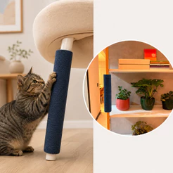 Kit 2 Arranhador Para Gatos Tubo Multiuso P/ Cadeiras Brinquedo Interativo Para Gatos Protetor de Moveis