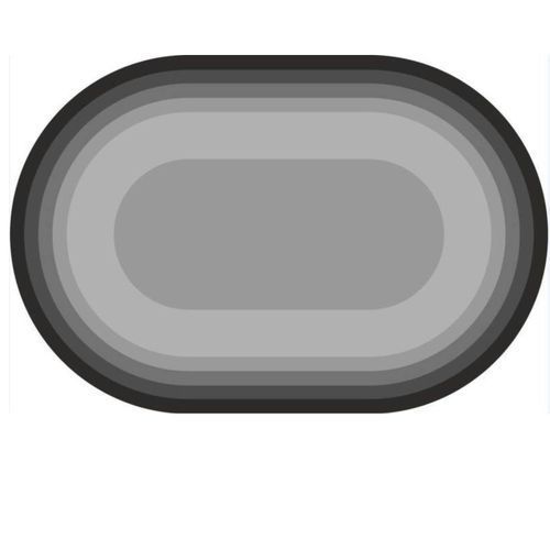Tapete Antiderrapante Banheiro Oval Macio Absorvente