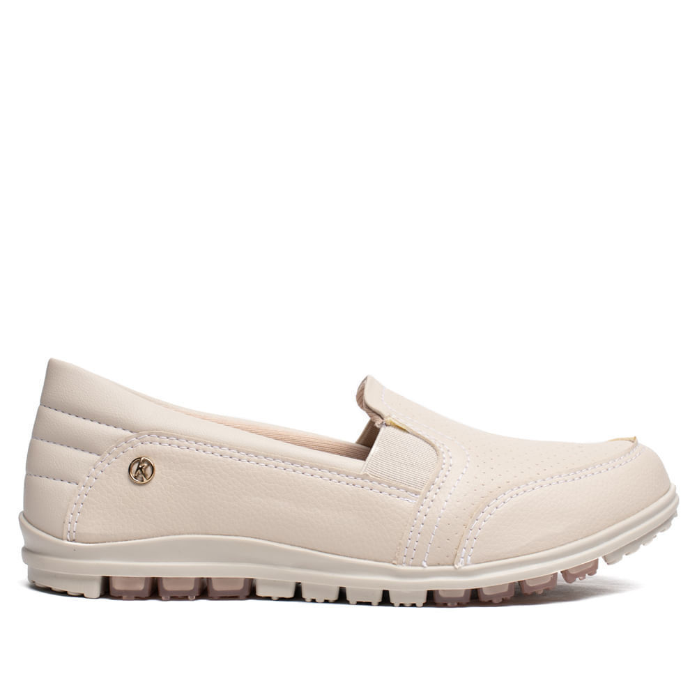 Tênis Feminino Kolosh Slip On Creme