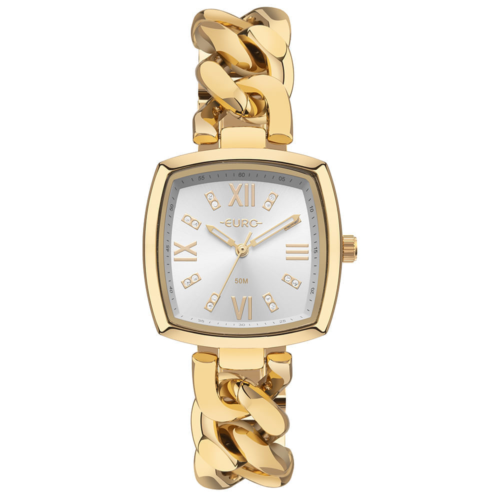 Relógio Euro Feminino Chains Dourado - EU2035YYZ/4K