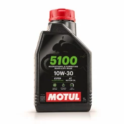Óleo De Motor Motul Semi-sintético 5100 10w-30 Para Motos E Quadriciclos 1l Unidade