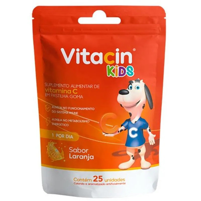Vitacin Kids 30mg Sache 25 Gomas Sabor Laranja
