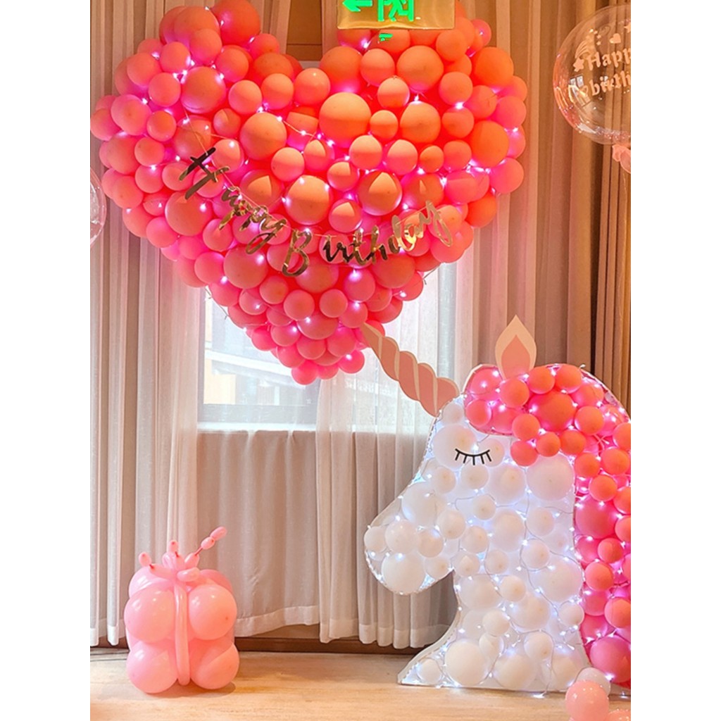 Lingkelong agulha cauda conexão cauda balão corrente balão corda balão parede importado engrossado decorativo St