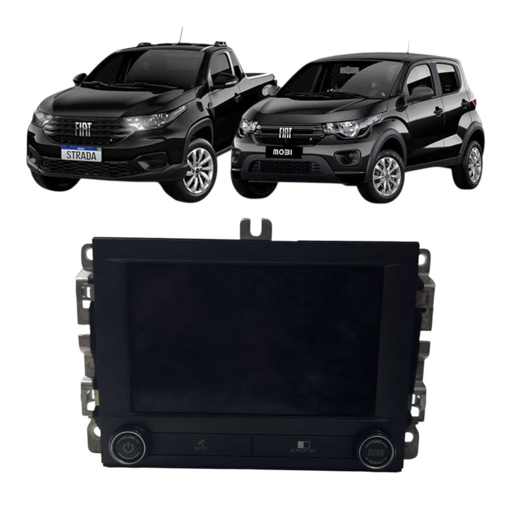 Multimidia 7" Original Fiat Nova Strada Mobi 100257376