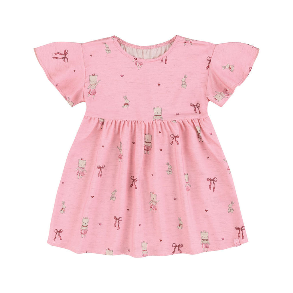 Vestido Curto Estampado Infantil Menina Marisol