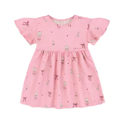 Vestido Curto Estampado Infantil Menina Marisol