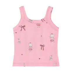 Blusa Regata Estampada Infantil Menina Marisol