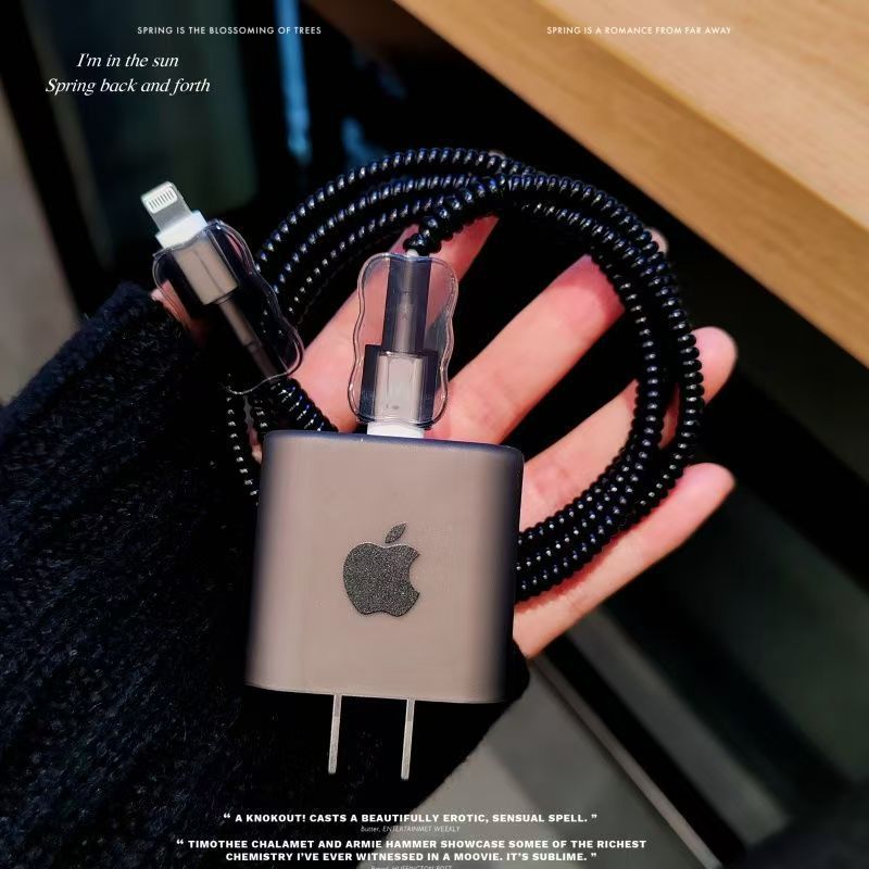 Cabo de dados do carregador Apple 20w Corda de proteção contra mordida de fio