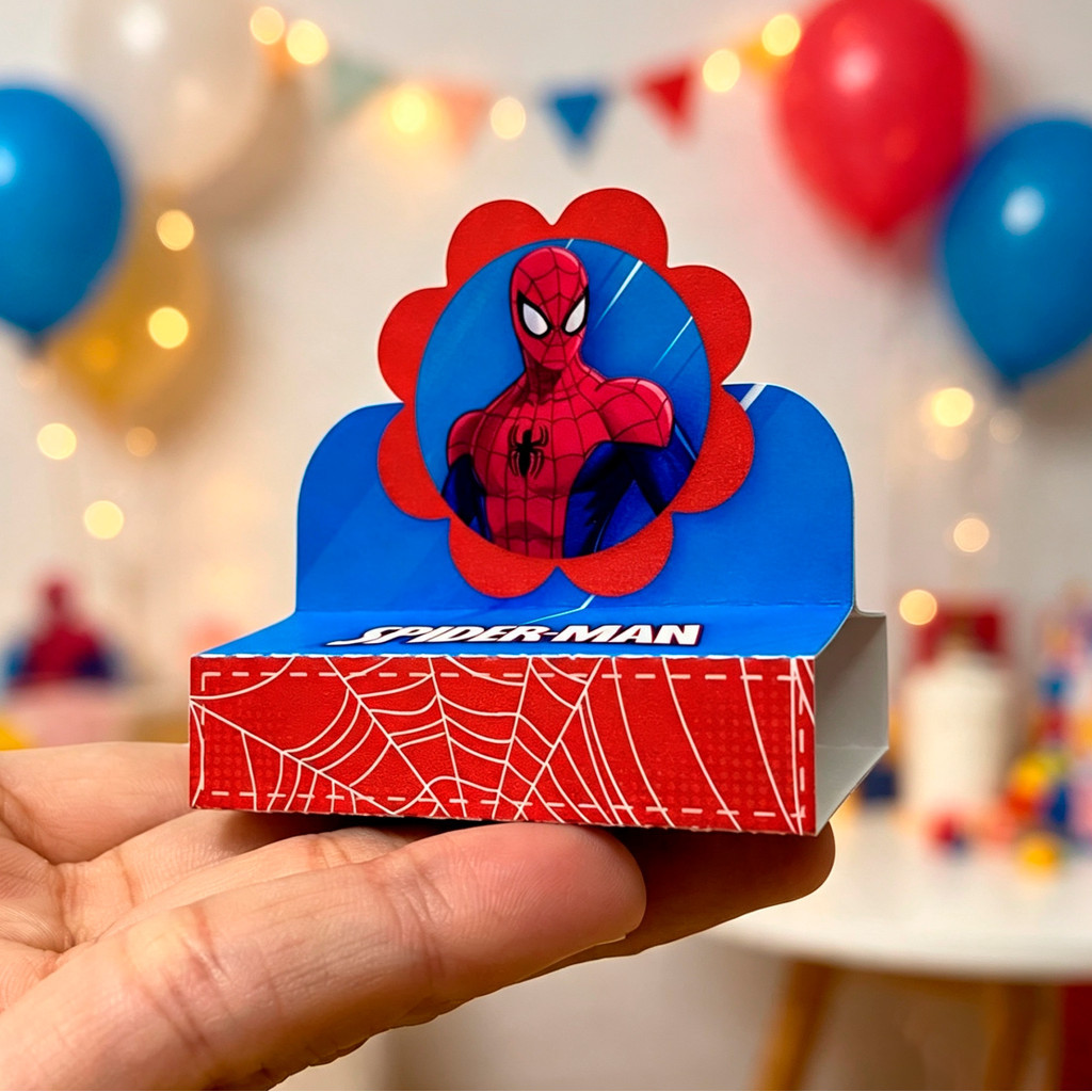 Porta Bis Duplo Homem Aranha | Festa Infantil – Pegue e Monte