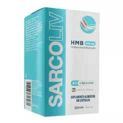 HMB 500mg Sem Glúten e Sem Lactose 60 Cápsulas Sarcoliv DPRO