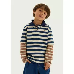 Polo Infantil Menino Com Estampa Super Cotton