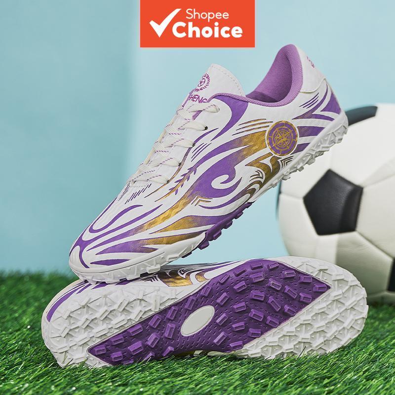 Chuteiras de futebol infantil TF de cano baixo para salão, novas para estudantes, profissionais para treinos,