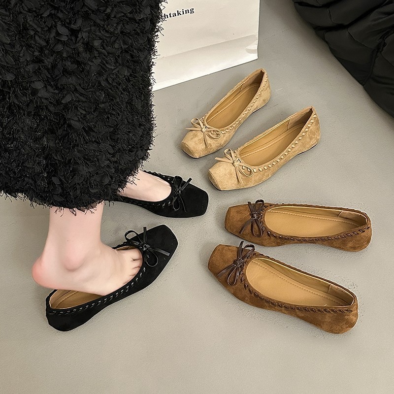 Sapatos de noite de balé com aumento interno feminino primavera verão 2026 novo estilo saia combinando com um Pedal sapa