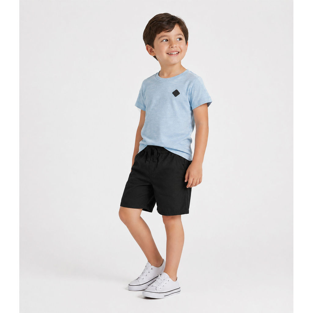 Conjunto Infantil Menino Curto Meia Malha Select Azul