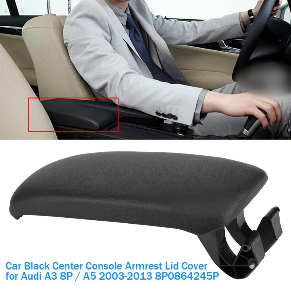 Capa de apoio de braço do console central de couro liso ERYUE para 8P 2003-2013 8P0864245P Design elegante e sensação