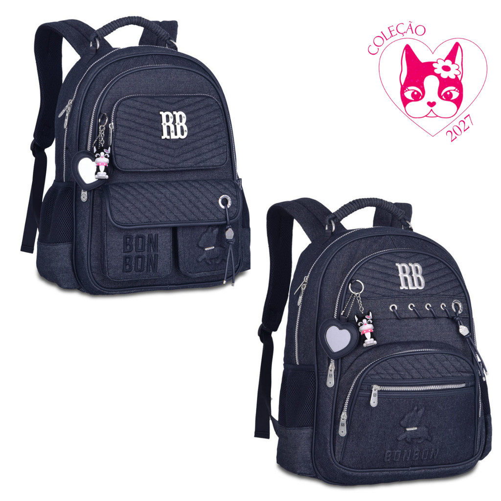 Mochila de Costas Rebecca Bonbon Jeans - Clio Style