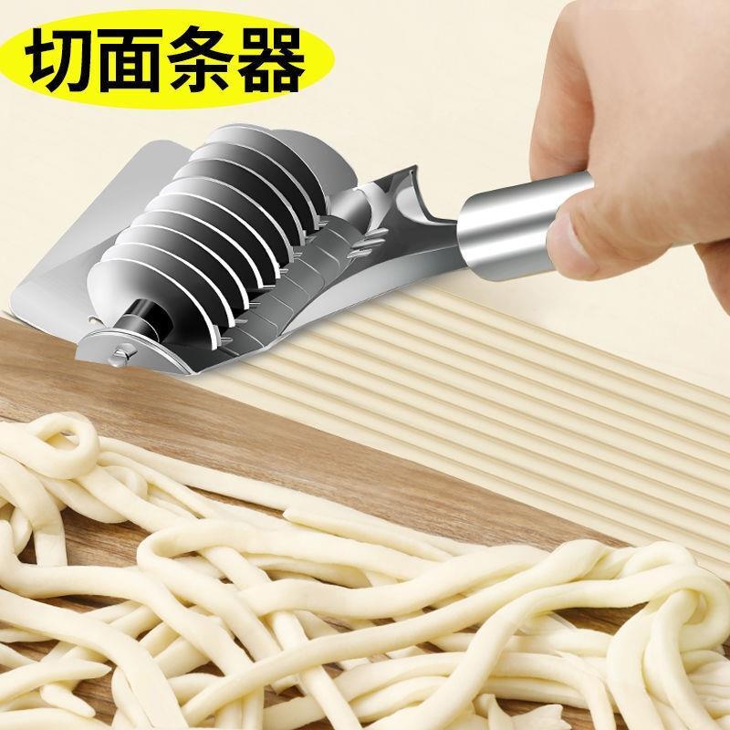 Cortador de macarrão Manual de aço inoxidável 430, ferramenta útil para corte de macarrão doméstico, rolo de macarrão, a