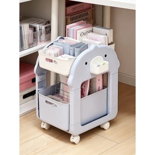 Realmente prático!Dormitório estudantil sob a mesa rack de armazenamento livro rack de armazenamento carrinho arquivo di