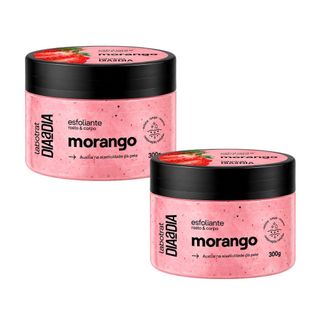 Kit 2 Esfoliante Morango Labotrat 300g Rosto Corpo