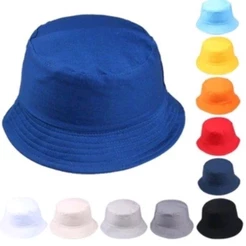 Chapéu infantil praia bucket liso cata ovo Balde chorão 2 a 6 anos