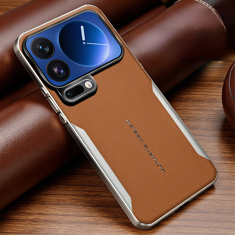 Capa para Xiaomi 18 Pro Max 17 Pro Max, em couro sintético, com design elegante, proteção total e resistente a riscos.