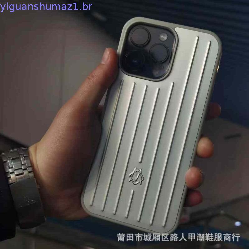 Capa De Telefone RIMOWA Para iphone 15 14 13 Pro Max 14 Protetora De Liga De Magnésio De Alumínio Luz De Alta Qualidade 