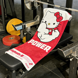 Toalha de Fitness criativa Hellokitty, toalha esportiva de secagem rápida, absorvente de suor, ferro isolante sujo, tape