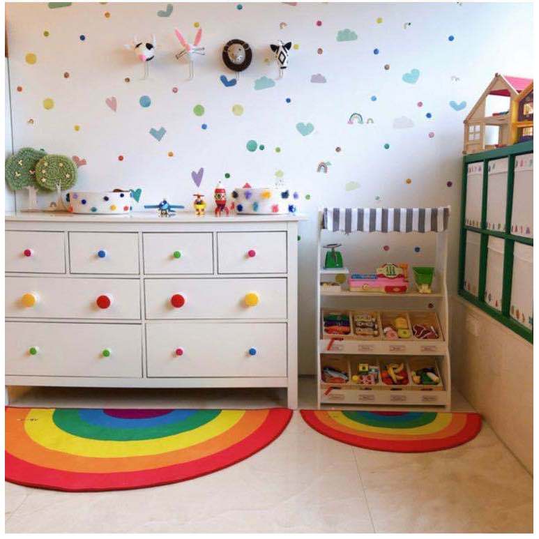 Ass mãe ins arco-íris tapete de pé tapete de porta quarto das crianças loja de roupas decoração tapete fotografia adereç