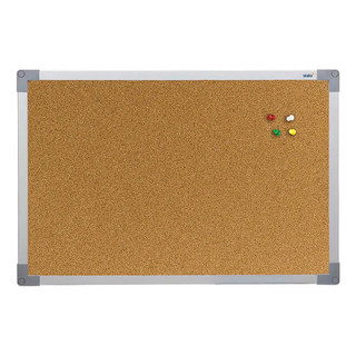 70x50 Quadro De Cortiça Stalo Moldura Cor Alumínio Para Recados E Lembretes