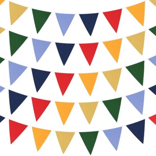 Flâmula de algodão colorido vermelho amarelo azul verde puxar flor puxar bandeira corda bandeira tenda bandeira FY12m