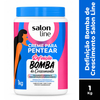 CREME PARA PENTEAR SALON LINE DEFINIÇÃO BOMBA DE CRESCIMENTO 1KG