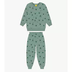 Conjunto Blusão Com Calça Menino Rovi Kids Verde
