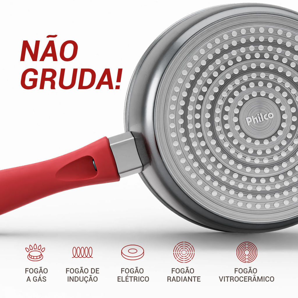 Panela Philco 1,4L com Tampa de Vidro Redstone PPH160APR · foto 2