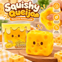 Squishy Queijo de Vaselina| Macio e Divertido