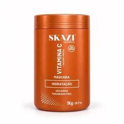Máscara De Tratamento Skazi 1Kg – Vegana Com Vitamina C – Pós-Química, Nutrição E Brilho